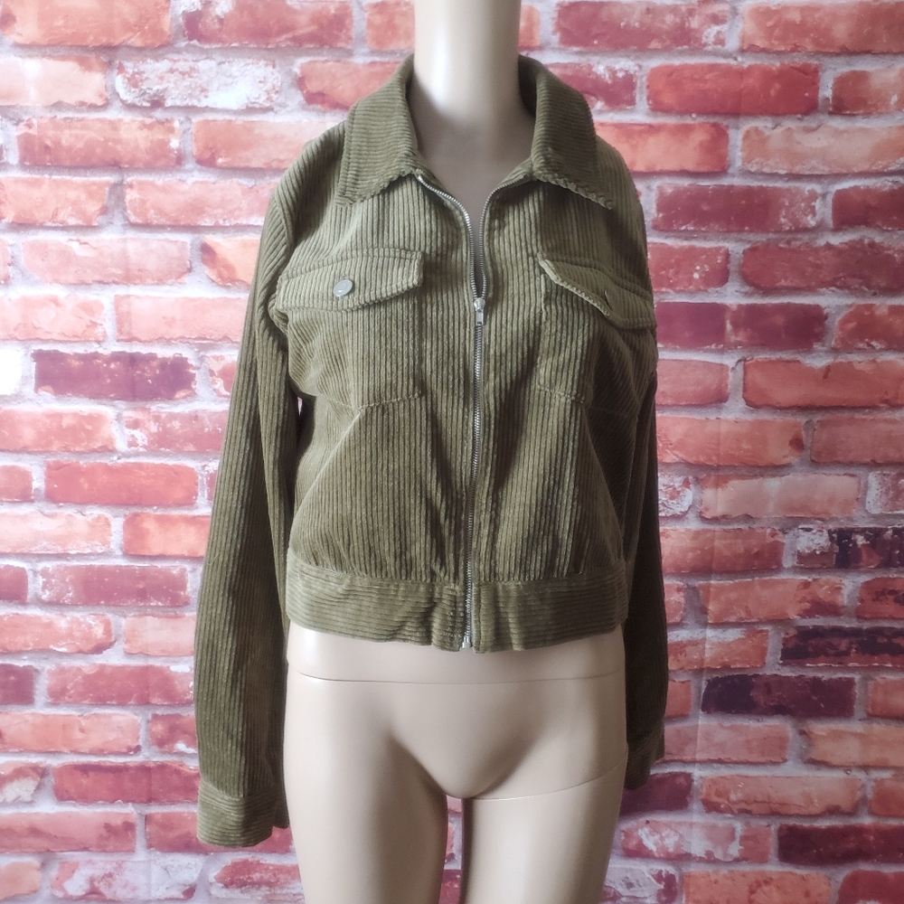 Lost + Wander Crop Corduroy Jacket Medium NWT - Picture 2 of 3